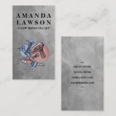 haarspecialist | Stijlvolle tools Visitekaartje (Voorkant / Achterkant)