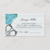  haarstaarster paars afsprakenkaartje (Achterkant)