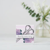  haarstaarster paars vierkante visitekaartje (Staand voorkant)