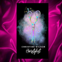 haarstaartschaar op paarse wolken