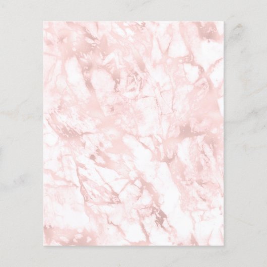 haarstaartschaar op roze waterverf marmer flyer (Achterkant)