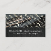 haarstation | Salon Barber Gereedschap Visitekaartje (Achterkant)