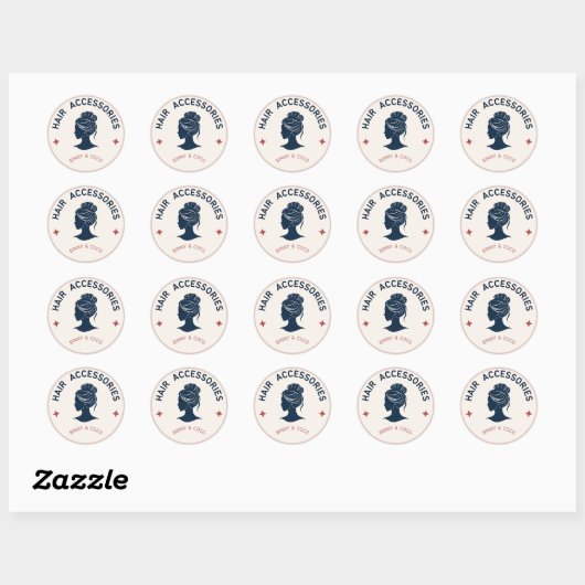 haarsticker ronde sticker (Vel)