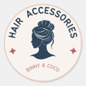 haarsticker ronde sticker (Voorkant)