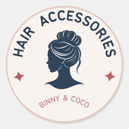 haarsticker ronde sticker (Voorkant)
