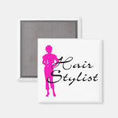 Haarstijdlijst (roze) magneet (Voorkant / Achterkant)