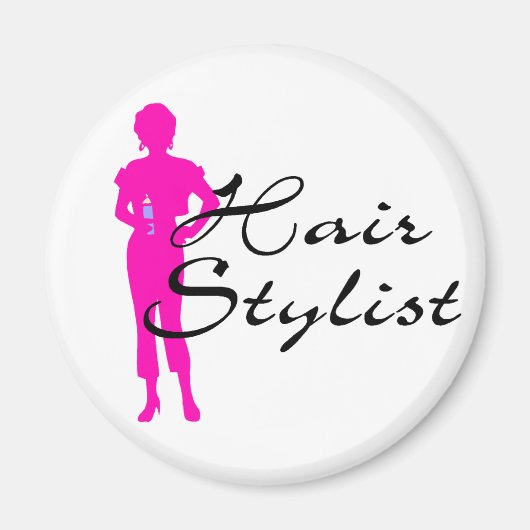 Haarstijdlijst (roze) magneet (Voorkant)