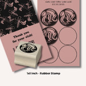 Haarstijl - 1" Rond - Loyalty Kaart Rubberstempel