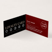 Haarstijlen, Mannen Barbers Gedetailleerde Loyalty Visitekaartje (Binnen)