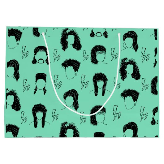 Haarstijlen van 80 jaar groot cadeauzakje (Achterkant)