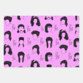 Haarstijlen van 80 jaar inpakpapier vel (Voorkant 2)