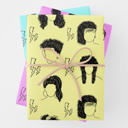 Haarstijlen van 80 jaar inpakpapier vel (In situ)