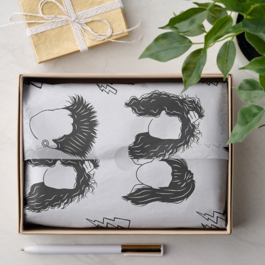 Haarstijlen van 80 jaar tissuepapier (Geschenk)