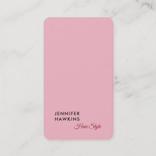 Haarstijlvolle professionele, platte roze feminine visitekaartje