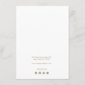 Haarstrik haarboogclip met Social Media Iconen Informatiekaartje (Achterkant)