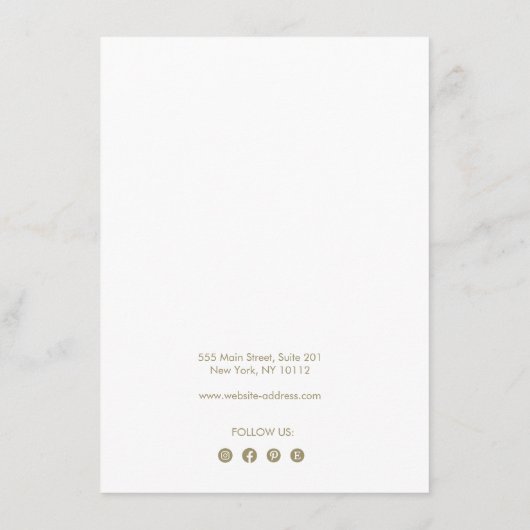 Haarstrik haarboogclip met Social Media Iconen Informatiekaartje (Achterkant)