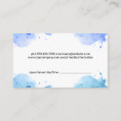 Haarstromende Logo | QR Code Afspraakkaart Afsprakenkaartje (Achterkant)