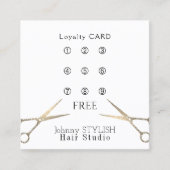 Haarstudio-loyaliteitskaart Klantenkaartje (Voorkant)