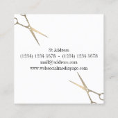 Haarstudio-loyaliteitskaart Klantenkaartje (Achterkant)