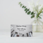 Haarstyling Tools Kapper Kapper Salon Visitekaartje (Staand voorkant)