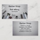 Haarstyling Tools Kapper Kapper Salon Visitekaartje (Voorkant / Achterkant)