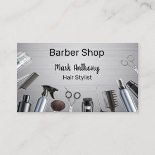Haarstyling Tools Kapper Kapper Salon Visitekaartje