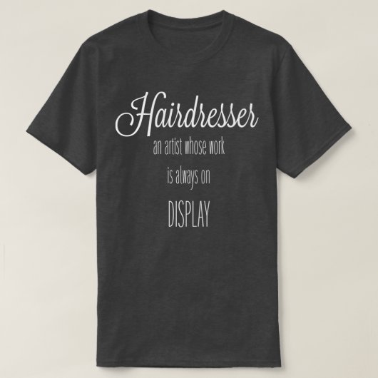 haarstylist 24 t-shirt (Design voorkant)