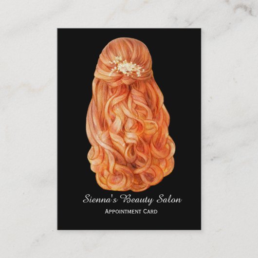 Haarstylist-afspraak Afsprakenkaartje (Voorkant)