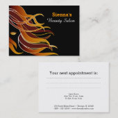 Haarstylist-afsprakenkaart Afsprakenkaartje (Voorkant / Achterkant)