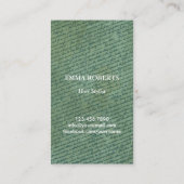  Haarstylist Antiek schaar en vlinder Visitekaartje (Achterkant)