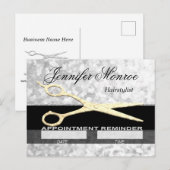 Haarstylist Appointherinnering Briefkaart (Voorkant / Achterkant)