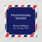 Haarstylist Barber Vierkante Visitekaartje (Voorkant)