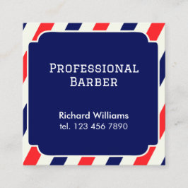 Haarstylist Barber Vierkante Visitekaartje