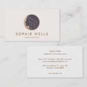 Haarstylist Beauty Haarsalon Logo Visitekaartje (Voorkant / Achterkant)