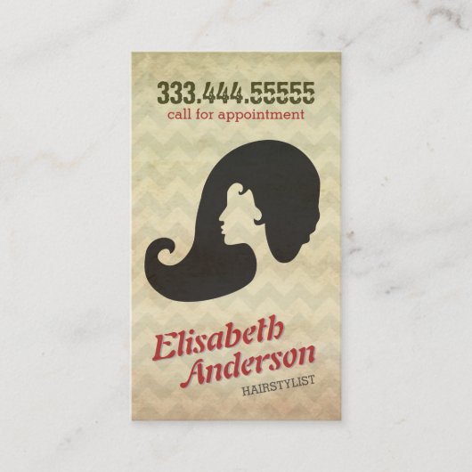 Haarstylist Beauty Salon Afspraak Herinnering Kaar Afsprakenkaartje (Voorkant)