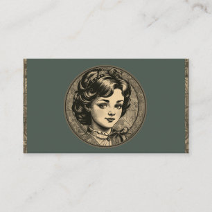 Haarstylist Beauty Salon Cosmetica Vintage Visitekaartje