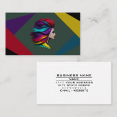 Haarstylist Beauty Salon Parlor Cosmetics Service Visitekaartje (Voorkant / Achterkant)