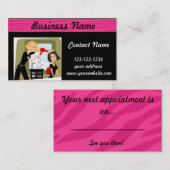 Haarstylist Beauty Salon visitekaartje Afsprakenkaartje (Voorkant / Achterkant)