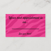 Haarstylist Beauty Salon visitekaartje Afsprakenkaartje (Achterkant)