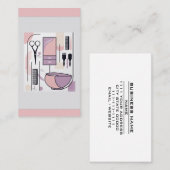 Haarstylist Beauty Shop Parlor Cosmetics Supply Visitekaartje (Voorkant / Achterkant)