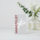 Haarstylist Bold Modern Afspraakkaarten Visitekaartje (Staand voorkant)