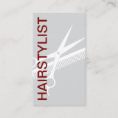 Haarstylist Bold Modern Afspraakkaarten Visitekaartje (Voorkant)