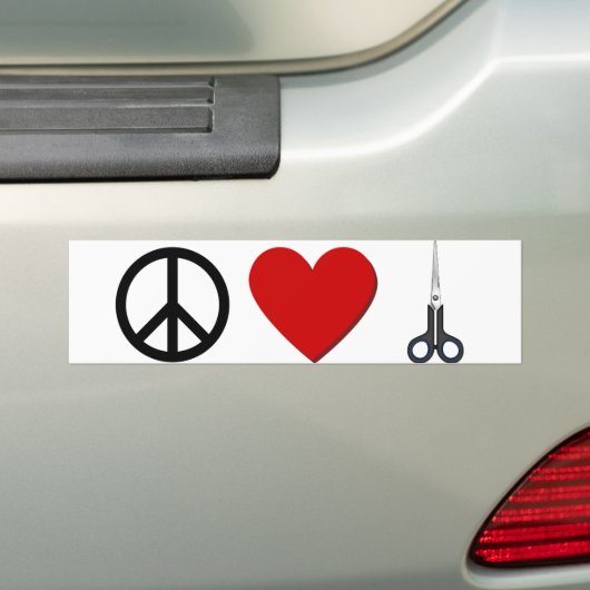 Haarstylist Bumpersticker (Op auto)
