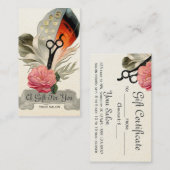 haarstylist cadekaartje voor haarstylist kortingskaartje (Voorkant / Achterkant)