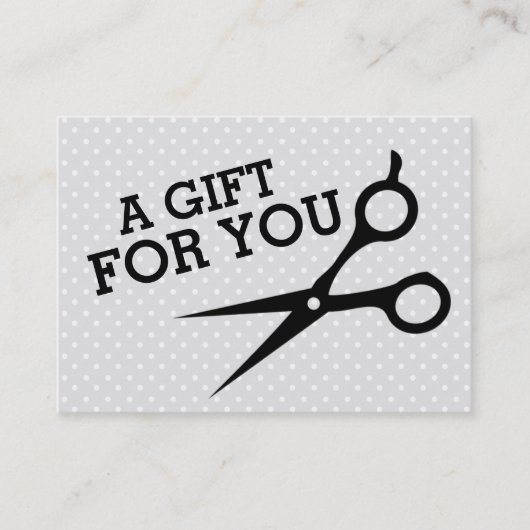 haarstylist cadekaartje voor haarstylist kortingskaartje (Voorkant)