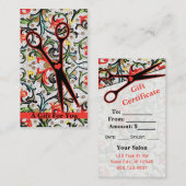 haarstylist cadekaartje voor haarstylist kortingskaartje (Voorkant / Achterkant)