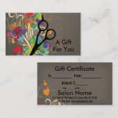 haarstylist cadekaartje voor haarstylist kortingskaartje (Voorkant / Achterkant)