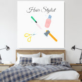 Haarstylist Canvas Afdruk (Insitu (Slaapkamer))