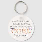 Haarstylist Curl Hair Sleutelhanger (Voorkant)