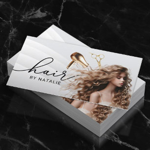 Haarstylist Curly Hair Care Beauty Salon Visitekaartje